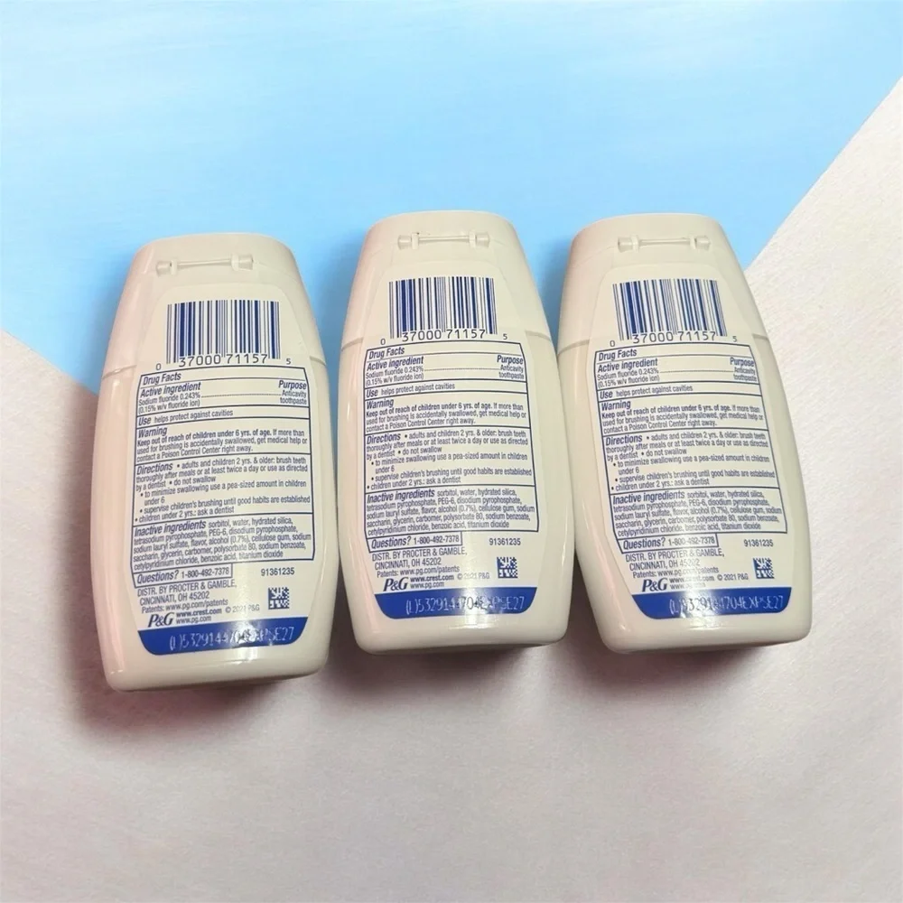 Crest Kids 3-in-1 Toothpaste - Blue and White
